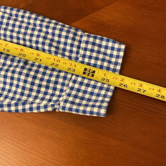 Chaps Shirt Blue Gingham XL - Picture 9 of 9